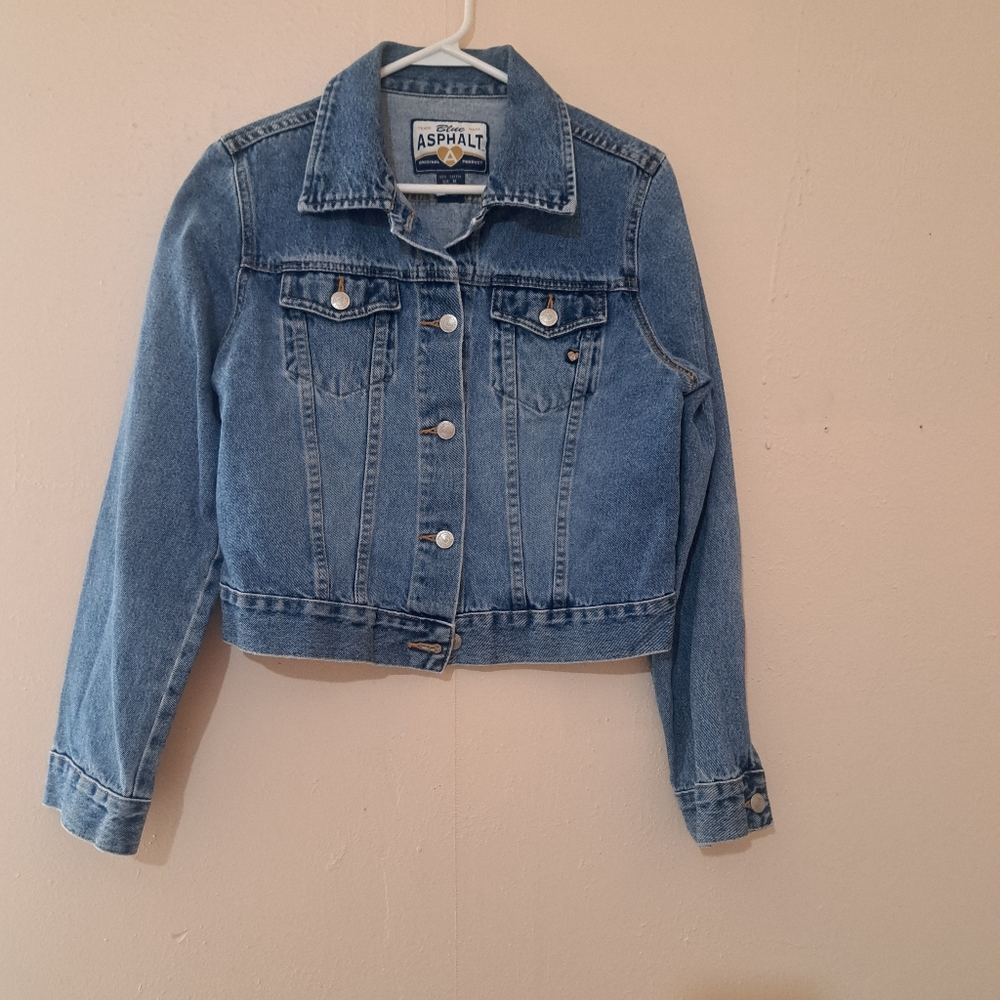 ASPHALT Jacket Denim Lt.blue Women Size M - Picture 3 of 10
